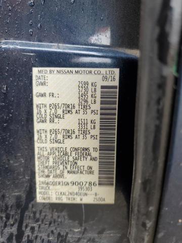 1N6AD0ER1GN900786 Nissan FRONTIER S