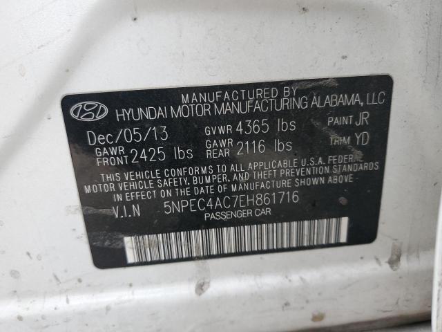5NPEC4AC7EH861716 Hyundai SONATA SE