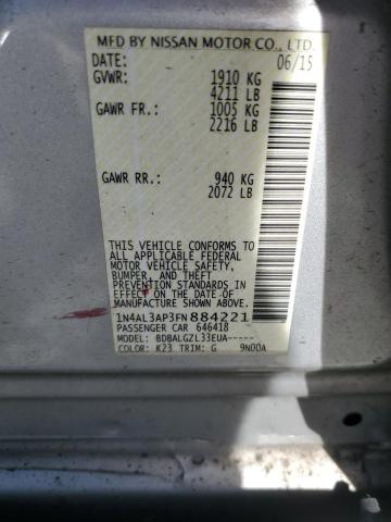 2015 NISSAN ALTIMA 2.5 1N4AL3AP3FN884221