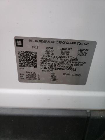 2019 CHEVROLET EQUINOX PR - 2GNAXNEV0K6145591