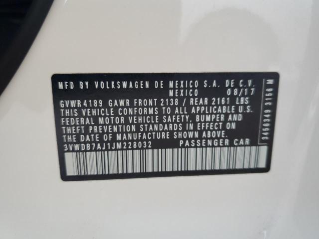 2018 VOLKSWAGEN JETTA SE - 3VWDB7AJ1JM228032