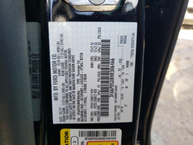 2017 FORD FUSION TIT 3FA6P0SU8HR306466