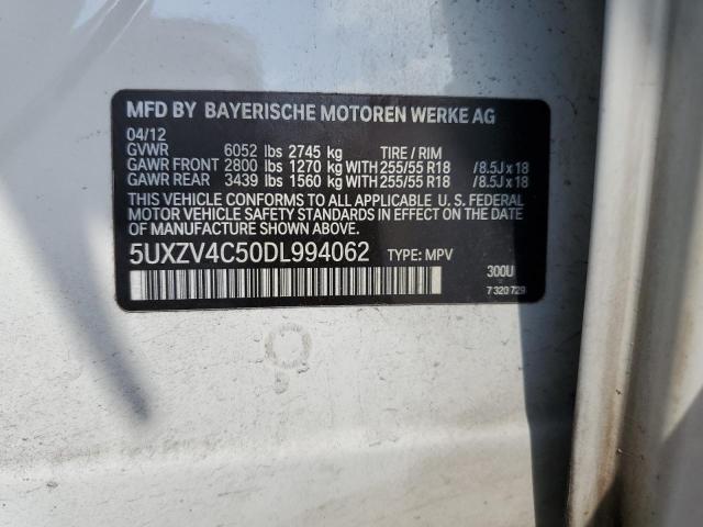 5UXZV4C50DL994062 BMW X5 Xdrive35i