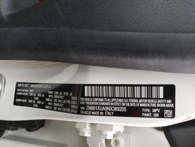 ZN661XUA9NX389205 Maserati Levante Base