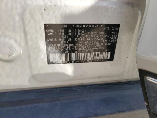 4S4BSATC1K3201269 Subaru Outback Touring