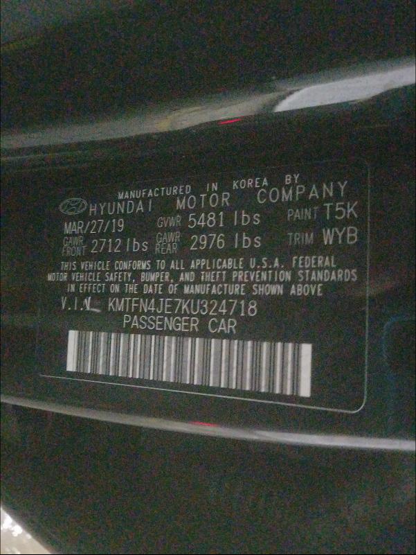 2019 GENESIS G80 BASE KMTFN4JE7KU324718