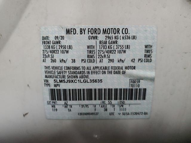 5LM5J9XC1LGL35635 Lincoln Aviator Black Label