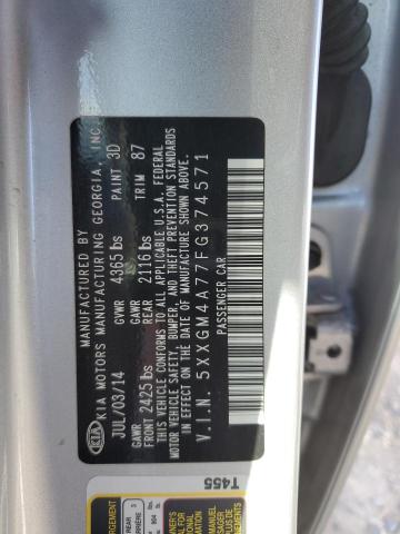 5XXGM4A77FG374571 KIA Optima Lx
