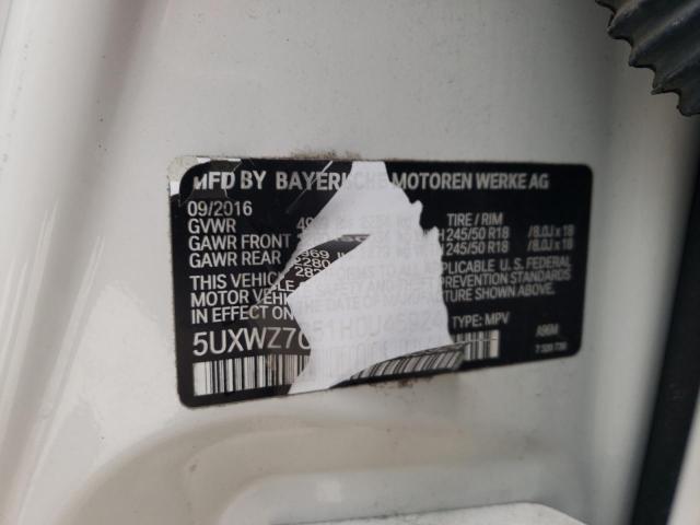 5UXWZ7C51H0U45924 BMW X3