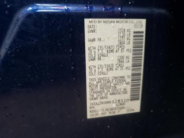 2019 NISSAN MURANO S - 5N1AZ2MJ0KN128510