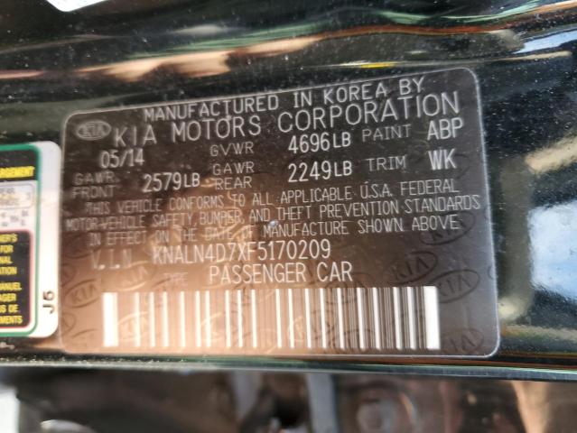 2015 KIA CADENZA PR - KNALN4D7XF5170209