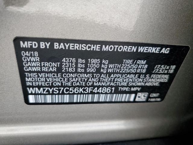 2019 MINI COOPER COU - WMZYS7C56K3F44861