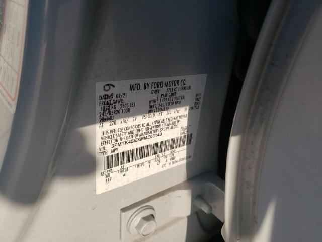 2021 FORD MUSTANG MA - 3FMTK4SEXMME03148
