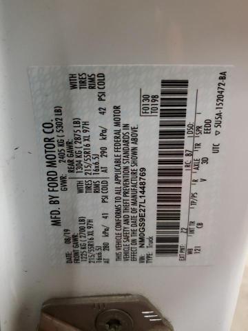 2020 FORD TRANSIT CO - NM0GS9E27L1448769