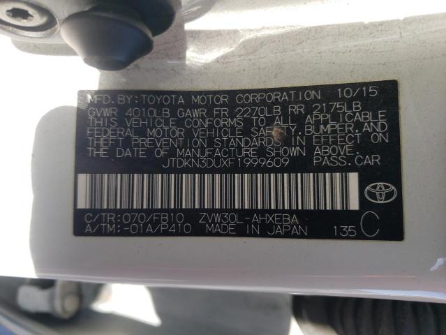 2015 TOYOTA PRIUS - JTDKN3DUXF1999609