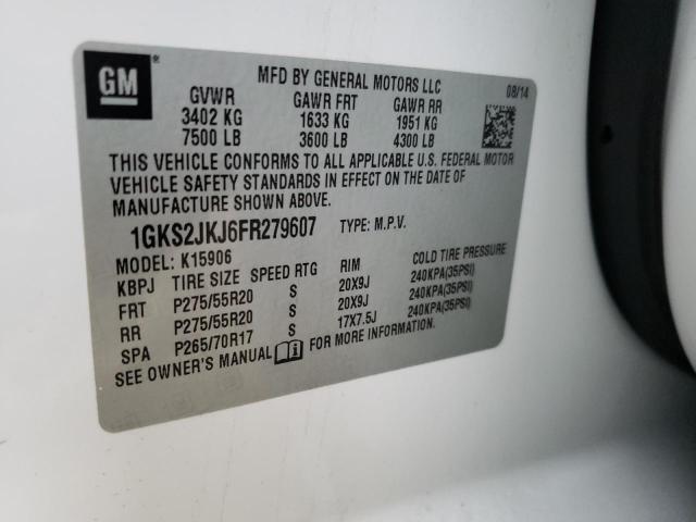1GKS2JKJ6FR279607 GMC Yukon