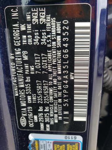5XYPG4A35LG643520 KIA SORENTO L