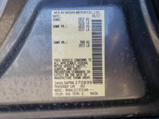 1N4AL3AP9HC270899 Nissan ALTIMA 2.5