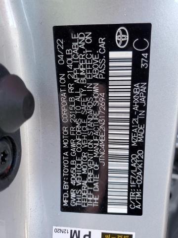 2022 TOYOTA COROLLA XS - JTNC4MBE2N3172694