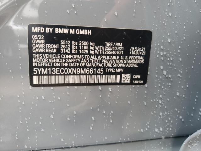 2022 BMW X3 M 5YM13EC0XN9M66145