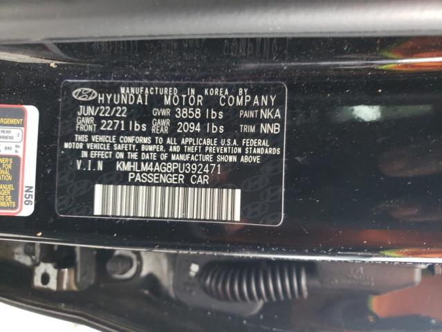 KMHLM4AG8PU392471 Hyundai ELANTRA SEL