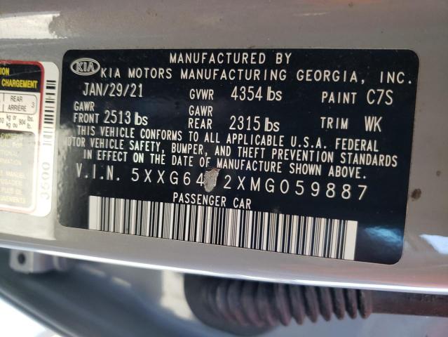 2021 KIA K5 GT LINE - 5XXG64J2XMG059887