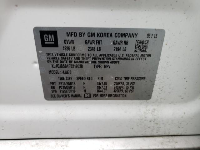 2015 BUICK ENCORE CON - KL4CJBSB4FB219538