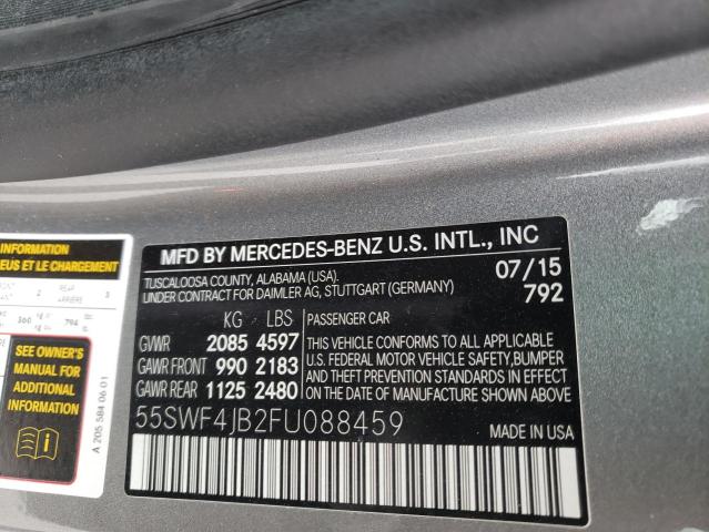 55SWF4JB2FU088459 Mercedes-Benz C 300