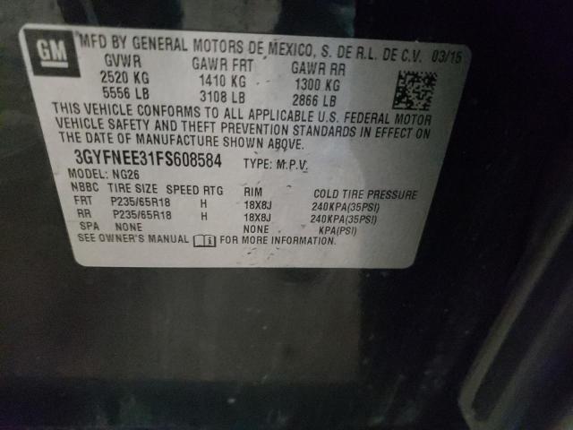 3GYFNEE31FS608584 Cadillac Srx Luxury Collection