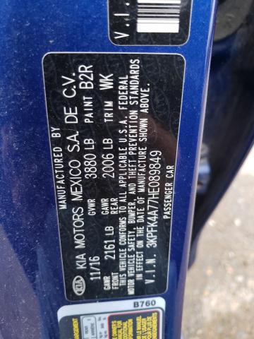3KPFK4A77HE089849 KIA FORTE LX