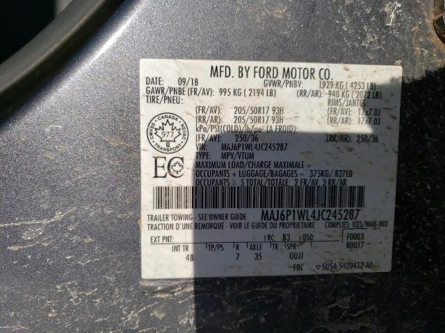 2018 FORD ECOSPORT T - MAJ6P1WL4JC245287