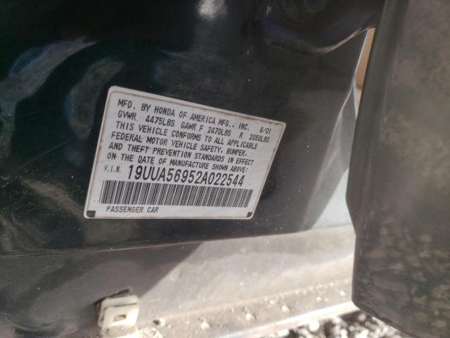 2002 ACURA 3.2TL TYPE-S VIN: 19UUA56952A022544