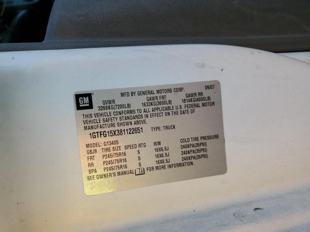 1GTFG15X381122651 GMC Savana G1500