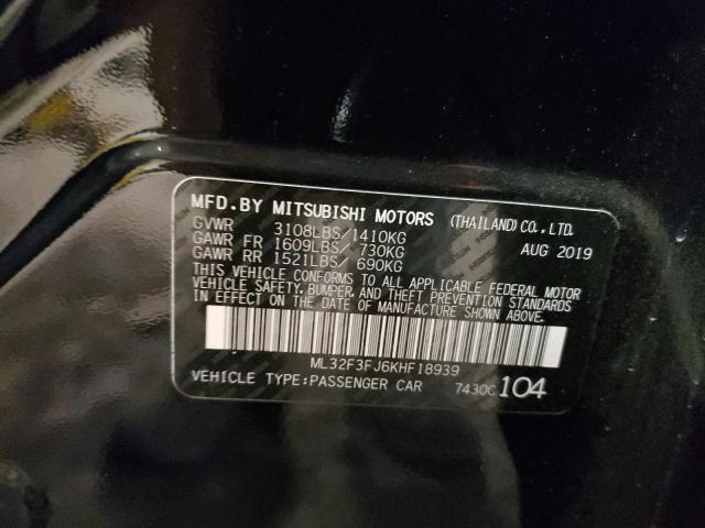 2019 MITSUBISHI MIRAGE G4 - ML32F3FJ6KHF18939