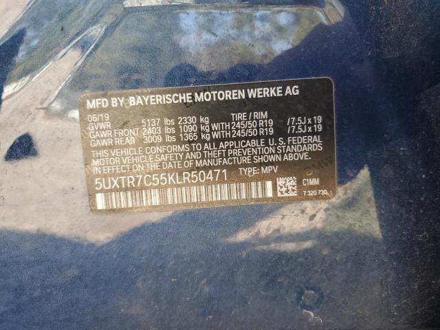 2019 BMW X3 SDRIVE3 - 5UXTR7C55KLR50471