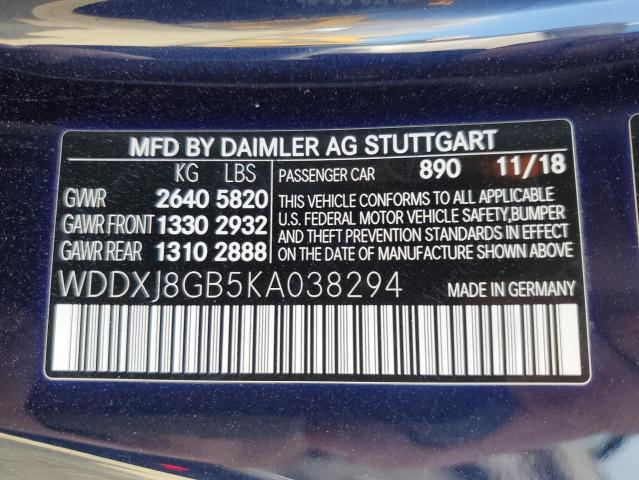 2019 MERCEDES-BENZ S 560 4MAT - WDDXJ8GB5KA038294