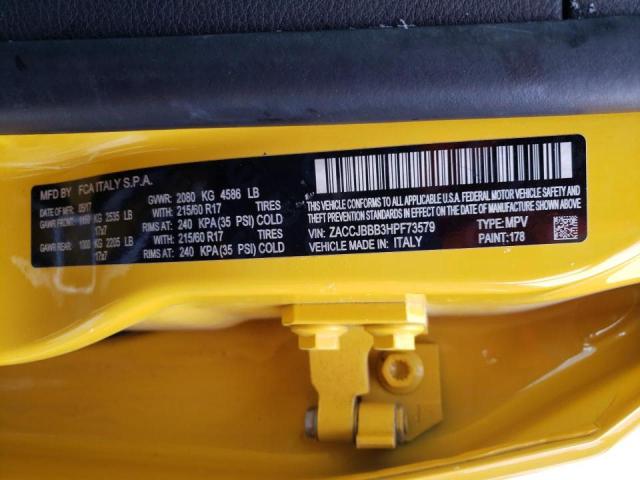 ZACCJBBB3HPF73579 Jeep Renegade Latitude