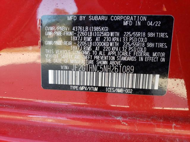 JF2GTHNC5NH261089 Subaru Crosstrek Limited