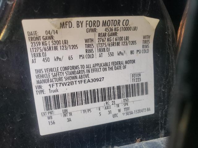 2015 FORD F250 SUPER 1FT7W2BT1FEA30927
