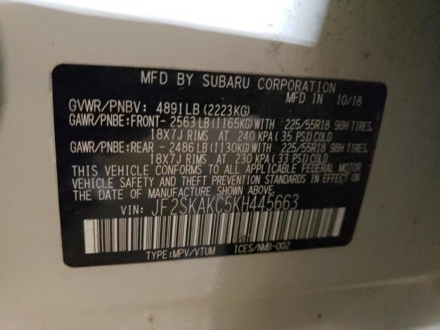 JF2SKAKC5KH445663 Subaru Forester Sport