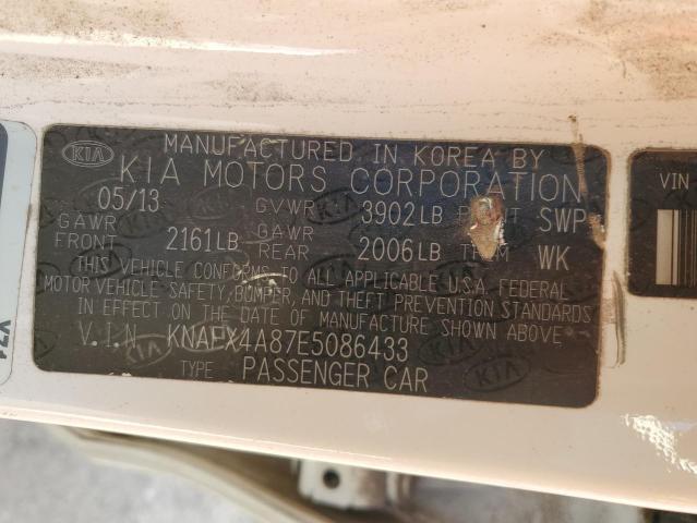 KNAFX4A87E5086433 KIA FORTE EX