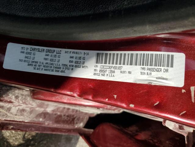 2015 CHRYSLER 200 C - 1C3CCCCB3FN581657