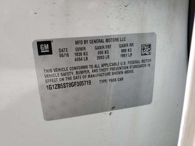 2016 CHEVROLET MALIBU LS 1G1ZB5ST8GF305719
