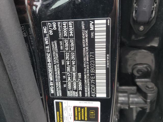 2018 MERCEDES-BENZ GLS 63 AMG - 4JGDF7FE1JB023171