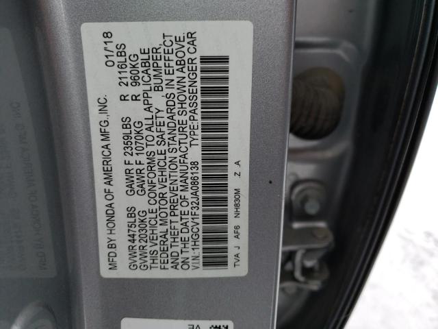 2018 HONDA ACCORD SPO - 1HGCV1F32JA086138