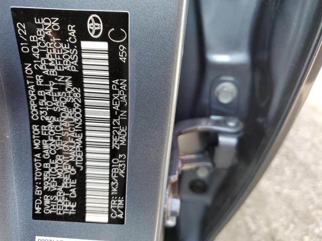 2022 TOYOTA COROLLA LE JTDEPMAE1N3009282