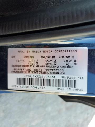 2016 MAZDA 6 GRAND TO - JM1GJ1W52G1403678