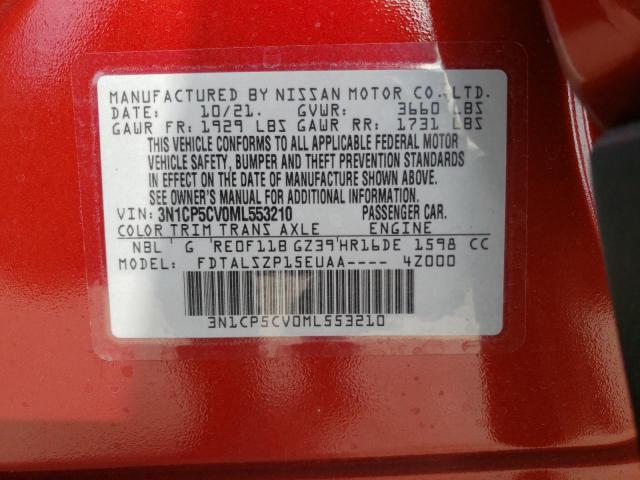 2021 NISSAN KICKS SV - 3N1CP5CV0ML553210
