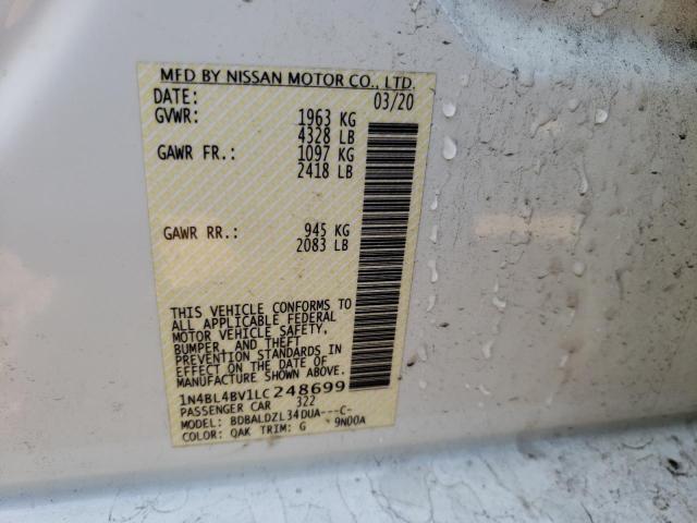 2020 NISSAN ALTIMA S - 1N4BL4BV1LC248699