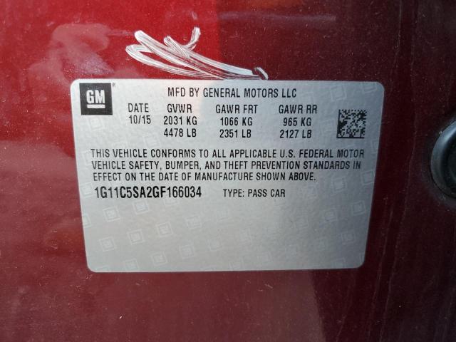 2016 CHEVROLET MALIBU LIM - 1G11C5SA2GF166034